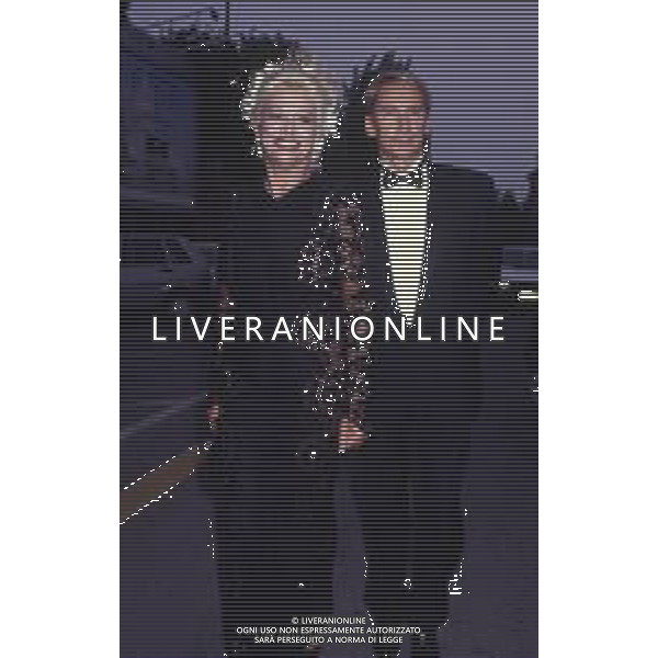 RETROSPETTIVA SANDRO MILO ATTRICE NELLA FOTO SANDRA MILO NELL\'ANNO 1990 A VENEZIA CON GIANNI DEI AG ALDO LIVERANI SAS