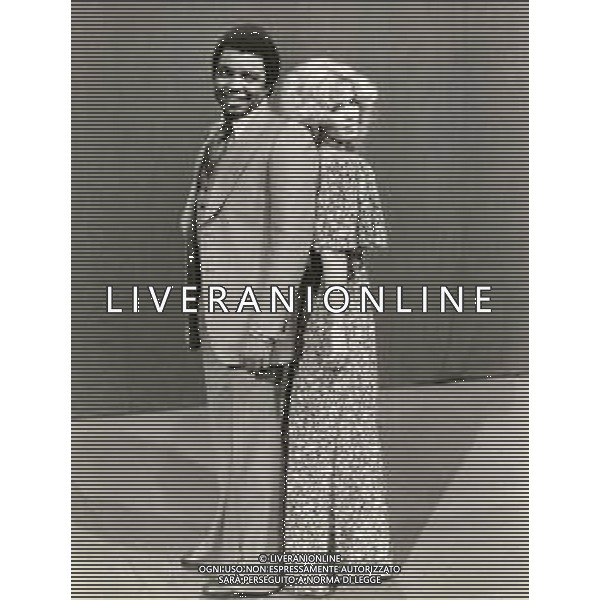 NEG-RETROSPETTIVA WESS JOHNSON E DORI GHEZZI CANTANTI NELLA FOTO WESS JOHNSON E DORI GHEZZI  AG ALDO LIVERANI SAS