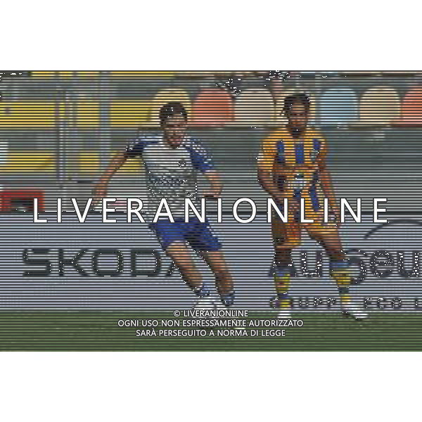 Frosinone vs Pisa Coppa Italia Frecciarossa - Primo turno - Stadio B.Stirpe - Frosinone 11-08-2023 nella foto Tramoni supera Oyono FOTO FEDERICO GAETANO-AG ALDO LIVERANI SAS