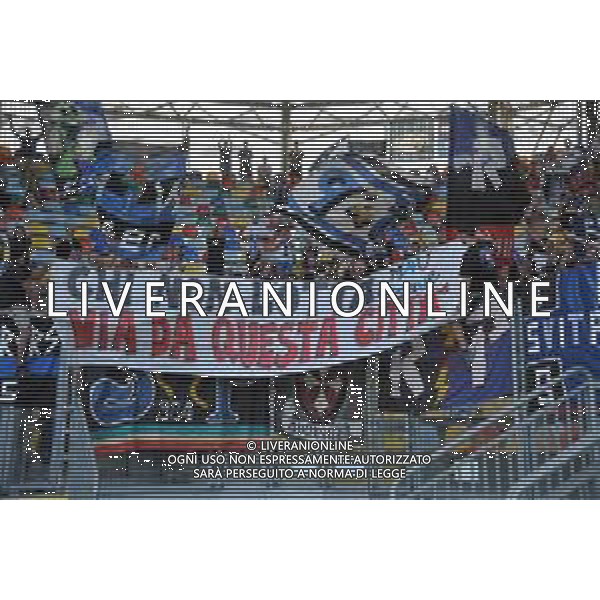 Frosinone vs Pisa Coppa Italia Frecciarossa - Primo turno - Stadio B.Stirpe - Frosinone 11-08-2023 nella foto Striscione tifosi Pisa FOTO FEDERICO GAETANO-AG ALDO LIVERANI SAS