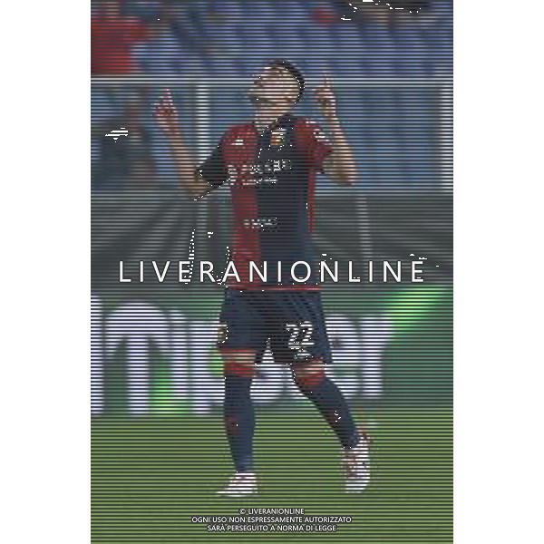 TVRG Genoa vs Modena nella foto Johan Felipe Vasquez (Genoa) esulta dopo il gol del 2 a 2 Genova 11-08-2023 Stadio Luigi Ferraris - Marassi Coppa Italia Frecciarossa - 32mi di finale foto Roberto Garavaglia/ag. Aldo Liverani sas/AGENZIA ALDO LIVERANI SAS