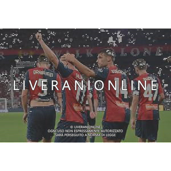 TVRG Genoa vs Modena nella foto esultanza Genoa dopo il gol del 3 a 2 Genova 11-08-2023 Stadio Luigi Ferraris - Marassi Coppa Italia Frecciarossa - 32mi di finale foto Roberto Garavaglia/ag. Aldo Liverani sas/AGENZIA ALDO LIVERANI SAS