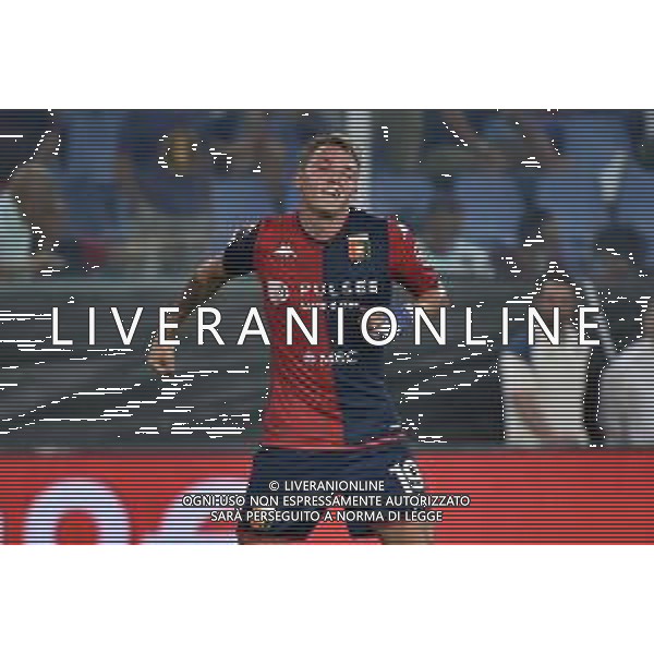TVRG Genoa vs Modena nella foto Mateo Retegui (Genoa) esulta dopo il gol del 4 a 2 Genova 11-08-2023 Stadio Luigi Ferraris - Marassi Coppa Italia Frecciarossa - 32mi di finale foto Roberto Garavaglia/ag. Aldo Liverani sas/AGENZIA ALDO LIVERANI SAS