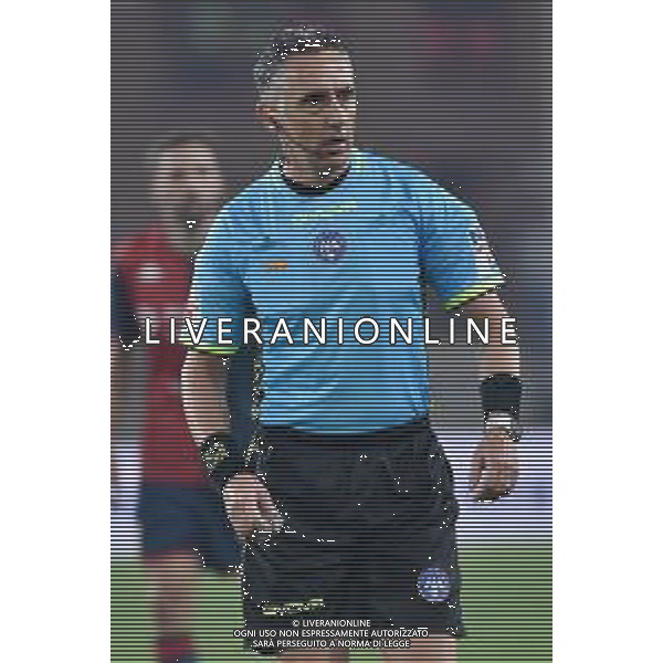 TVRG Genoa vs Modena nella foto l\'arbitro Gianluca Aureliano di Bologna Genova 11-08-2023 Stadio Luigi Ferraris - Marassi Coppa Italia Frecciarossa - 32mi di finale foto Roberto Garavaglia/ag. Aldo Liverani sas