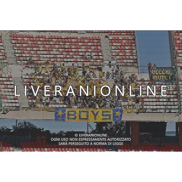 Supporters of SSC Bari during the Coppa Italia Round of 32 match between SSC Bari and Parma Calcio at stadio San Nicola on August 12, 2023 in Bari, Italy. (Photo by Emmanuele Mastrodonato/ag. Aldo Liverani sas)