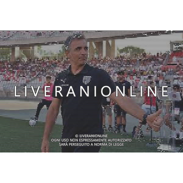 coach Fabio Pecchia (Parma Calcio) during the Coppa Italia Round of 32 match between SSC Bari and Parma Calcio at stadio San Nicola on August 12, 2023 in Bari, Italy. (Photo by Emmanuele Mastrodonato/ag. Aldo Liverani sas)