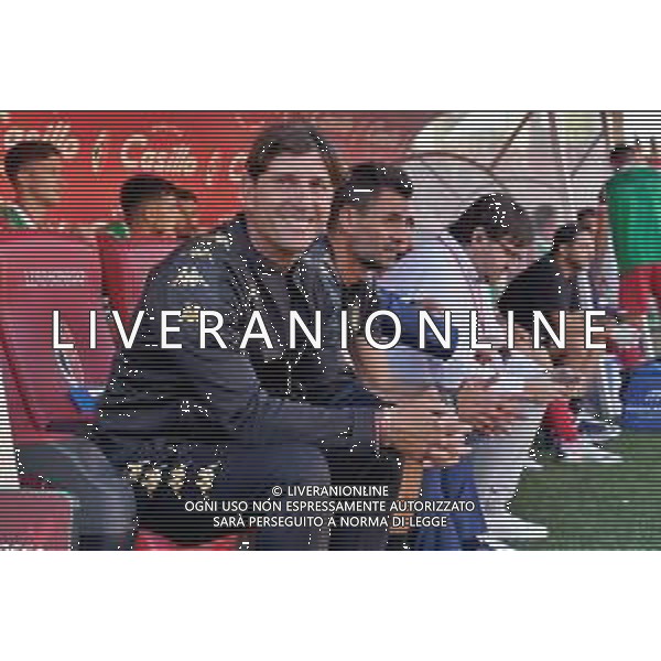 coach Michele Mignani (SSC Bari) during the Coppa Italia Round of 32 match between SSC Bari and Parma Calcio at stadio San Nicola on August 12, 2023 in Bari, Italy. (Photo by Emmanuele Mastrodonato/ag. Aldo Liverani sas)