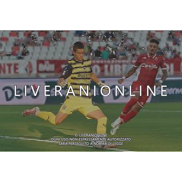 Edoardo Corvi (Parma Calcio) during the Coppa Italia Round of 32 match between SSC Bari and Parma Calcio at stadio San Nicola on August 12, 2023 in Bari, Italy. (Photo by Emmanuele Mastrodonato/ag. Aldo Liverani sas)