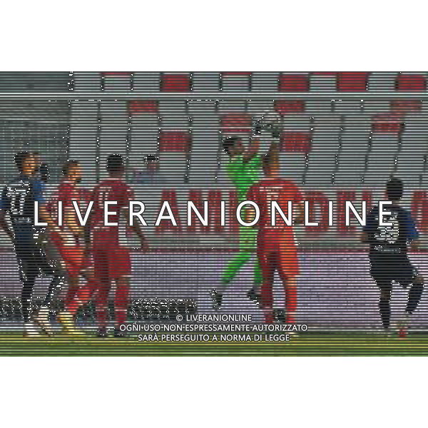 Pierluigi Frattali (SSC Bari) during the Coppa Italia Round of 32 match between SSC Bari and Parma Calcio at stadio San Nicola on August 12, 2023 in Bari, Italy. (Photo by Emmanuele Mastrodonato/ag. Aldo Liverani sas)