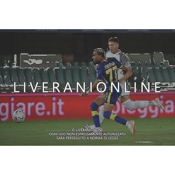 TVRG Hellas Verona vs Ascoli nella foto Jordi Mboula (Hellas Verona) segna il gol dell\'1 a 0 Verona 12-08-2023 Stadio Marcantonio Bentegodi Coppa Italia Frecciarossa - 32mi di finale foto Roberto Garavaglia/ag. Aldo Liverani sas