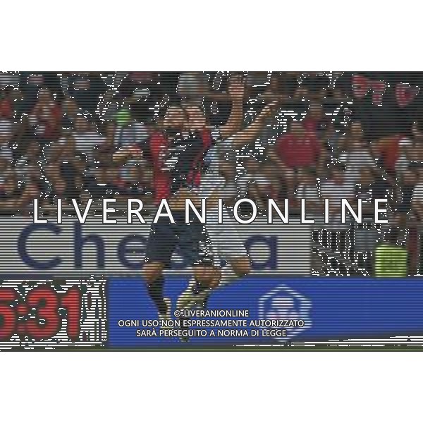 12-8-2023. Cagliari calcio-Palermo calcio. Trentaduesimi Coppa Italia Freccia Rossa 2023/2024, Stadio Unipol Domus Cagliari. Foto Salvatore Moi/Agenzia Aldo Liverani s.a.s. Nella foto: Leonardo Pavoletti Cagliari ©MOI SALVATORE / AGENZIA ALDO LIVERANI SAS  