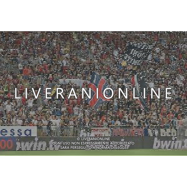 12-8-2023. Cagliari calcio-Palermo calcio. Trentaduesimi Coppa Italia Freccia Rossa 2023/2024, Stadio Unipol Domus Cagliari. Foto Salvatore Moi/Agenzia Aldo Liverani s.a.s. Nella foto: Sconvolts, tifosi del Cagliari in casa, nella curva nord dello stadio Unipol Domus di Cagliari ©MOI SALVATORE / AGENZIA ALDO LIVERANI SAS  