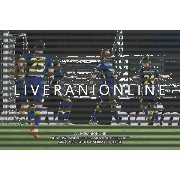 TVRG Hellas Verona vs Ascoli nella foto esultanza Hellas Verona dopo il gol del 3 a 1 Verona 12-08-2023 Stadio Marcantonio Bentegodi Coppa Italia Frecciarossa - 32mi di finale foto Roberto Garavaglia/ag. Aldo Liverani sas