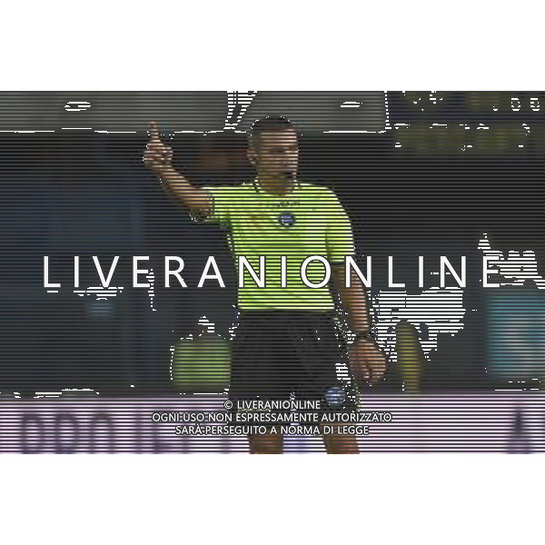 TVRG Hellas Verona vs Ascoli nella foto l\'arbitro Marco Piccinini di Forli\' Verona 12-08-2023 Stadio Marcantonio Bentegodi Coppa Italia Frecciarossa - 32mi di finale foto Roberto Garavaglia/ag. Aldo Liverani sas