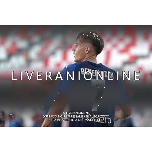 Adrian Benedyczak (Parma Calcio) during the Coppa Italia Round of 32 match between SSC Bari and Parma Calcio at stadio San Nicola on August 12, 2023 in Bari, Italy. (Photo by Emmanuele Mastrodonato/ag. Aldo Liverani sas)