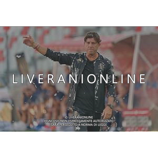 coach Michele Mignani (SSC Bari) during the Coppa Italia Round of 32 match between SSC Bari and Parma Calcio at stadio San Nicola on August 12, 2023 in Bari, Italy. (Photo by Emmanuele Mastrodonato/ag. Aldo Liverani sas)