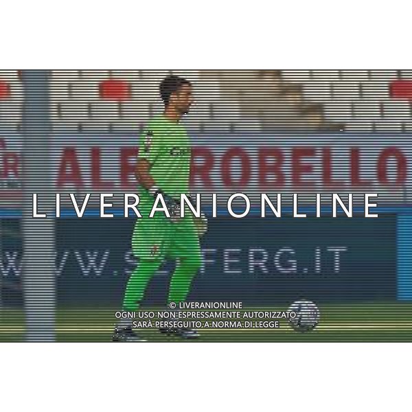 Pierluigi Frattali (SSC Bari) during the Coppa Italia Round of 32 match between SSC Bari and Parma Calcio at stadio San Nicola on August 12, 2023 in Bari, Italy. (Photo by Emmanuele Mastrodonato/ag. Aldo Liverani sas)