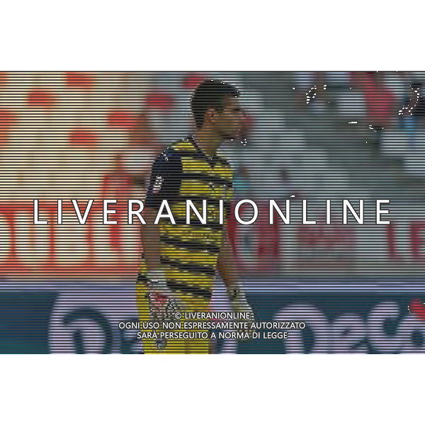 Edoardo Corvi (Parma Calcio) during the Coppa Italia Round of 32 match between SSC Bari and Parma Calcio at stadio San Nicola on August 12, 2023 in Bari, Italy. (Photo by Emmanuele Mastrodonato/ag. Aldo Liverani sas)