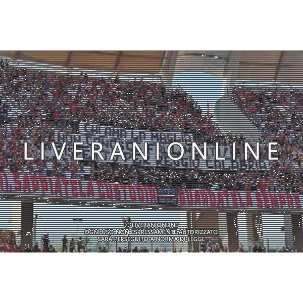 Supporters of SSC Bari during the Coppa Italia Round of 32 match between SSC Bari and Parma Calcio at stadio San Nicola on August 12, 2023 in Bari, Italy. (Photo by Emmanuele Mastrodonato/ag. Aldo Liverani sas)