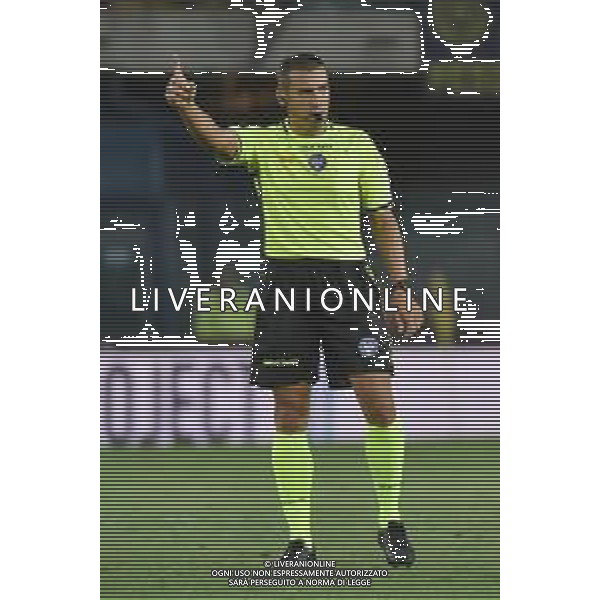 TVRG Hellas Verona vs Ascoli nella foto l\'arbitro Marco Piccinini di Forli\' Verona 12-08-2023 Stadio Marcantonio Bentegodi Coppa Italia Frecciarossa - 32mi di finale foto Roberto Garavaglia/ag. Aldo Liverani sas