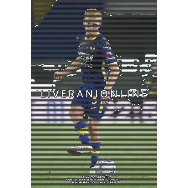 TVRG Hellas Verona vs Ascoli nella foto Josh Thomas Doig (Hellas Verona) Verona 12-08-2023 Stadio Marcantonio Bentegodi Coppa Italia Frecciarossa - 32mi di finale foto Roberto Garavaglia/ag. Aldo Liverani sas