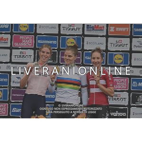 13-08-2023 World Championships Elite Women; 2023, Belgium; 2023, Olanda; 2023, Danimarca; Kopecky, Lotte; Vollering, Demi; Ludwig, Cecilie Uttrup; Glasgow; ©SIROTTI / AGENZIA ALDO LIVERANI SAS  