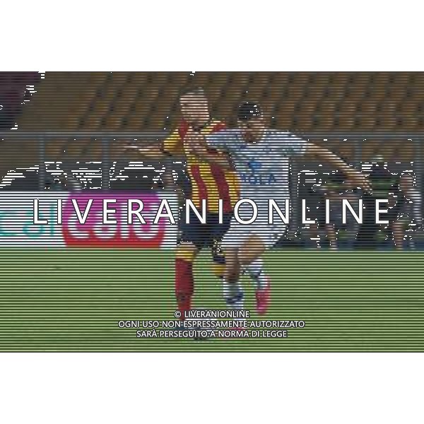 Ylber Ramadani (US Lecce) and Nicholas Ioannou (Como 1907) during the Coppa Italia Round of 32 match between US Lecce and Como 1907 at stadio Via Del Mare on August 13, 2023 in Lecce, Italy. (Photo by Emmanuele Mastrodonato/ag. Aldo Liverani sas) ©Emmanuele Mastrodonato / AGENZIA ALDO LIVERANI SAS  