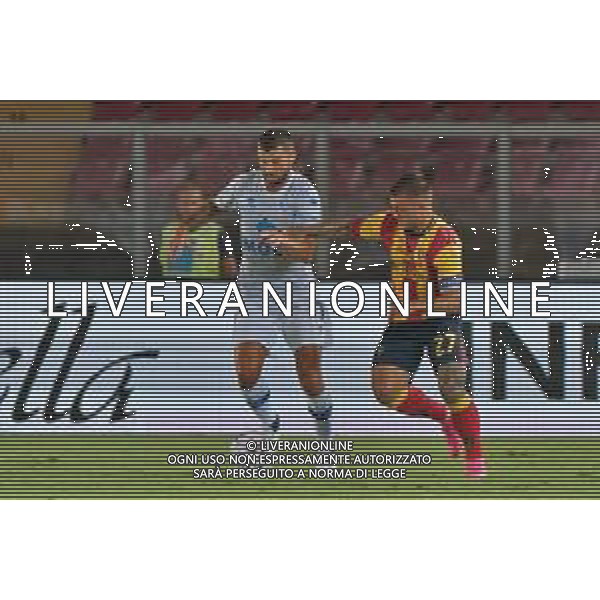 Patrick Cutrone (Como 1907) and Gabriel Strefezza (US Lecce) during the Coppa Italia Round of 32 match between US Lecce and Como 1907 at stadio Via Del Mare on August 13, 2023 in Lecce, Italy. (Photo by Emmanuele Mastrodonato/ag. Aldo Liverani sas) ©Emmanuele Mastrodonato / AGENZIA ALDO LIVERANI SAS  