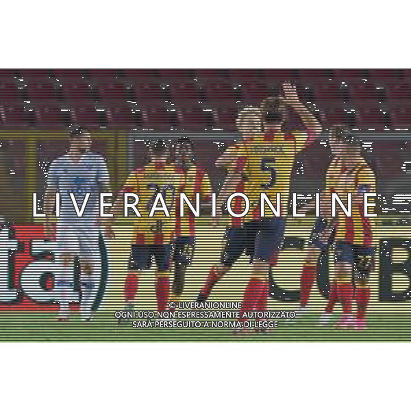 esultanza Pontus Almqvist (US Lecce)celebrates after scoring a goal with Marin Pongracic (US Lecce) during the Coppa Italia Round of 32 match between US Lecce and Como 1907 at stadio Via Del Mare on August 13, 2023 in Lecce, Italy. (Photo by Emmanuele Mastrodonato/ag. Aldo Liverani sas) ©Emmanuele Mastrodonato / AGENZIA ALDO LIVERANI SAS  