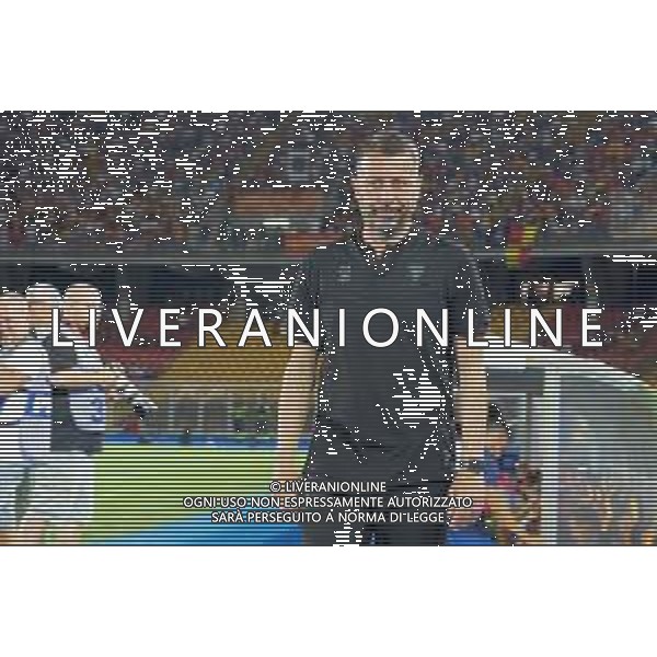 coach Roberto D’Aversa (US Lecce) during the Coppa Italia Round of 32 match between US Lecce and Como 1907 at stadio Via Del Mare on August 13, 2023 in Lecce, Italy. (Photo by Emmanuele Mastrodonato/ag. Aldo Liverani sas) ©Emmanuele Mastrodonato / AGENZIA ALDO LIVERANI SAS  
