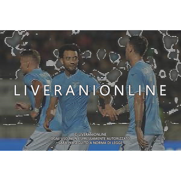 Latina vs Lazio - Amichevole - Stadio D.Francioni - Latina 13-08-2023 nella foto Esultanza felipe Anderson e alessio Romagnoli ©Federico Gaetano / AGENZIA ALDO LIVERANI SAS  
