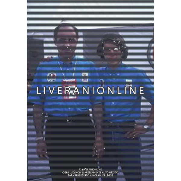 RETROSPETTIVA LORIS CAPIROSSI PILOTA MOTO NELLA FOTO LORIS CAPIROSSI CON PAOLO PILERI AG CONTROLUCE-AG ALDO LIVERANI SAS   
