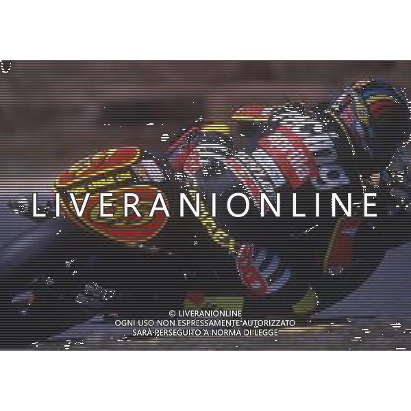 RETROSPETTIVA LORIS CAPIROSSI PILOTA MOTO NELLA FOTO LORIS CAPIROSSI NELL\'ANNO 1998 AG CONTROLUCE-AG ALDO LIVERANI SAS  