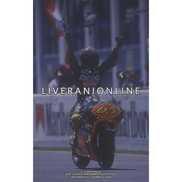 RETROSPETTIVA LORIS CAPIROSSI PILOTA MOTO NELLA FOTO LORIS CAPIROSSI NELL\'ANNO 1998 AG CONTROLUCE-AG ALDO LIVERANI SAS  