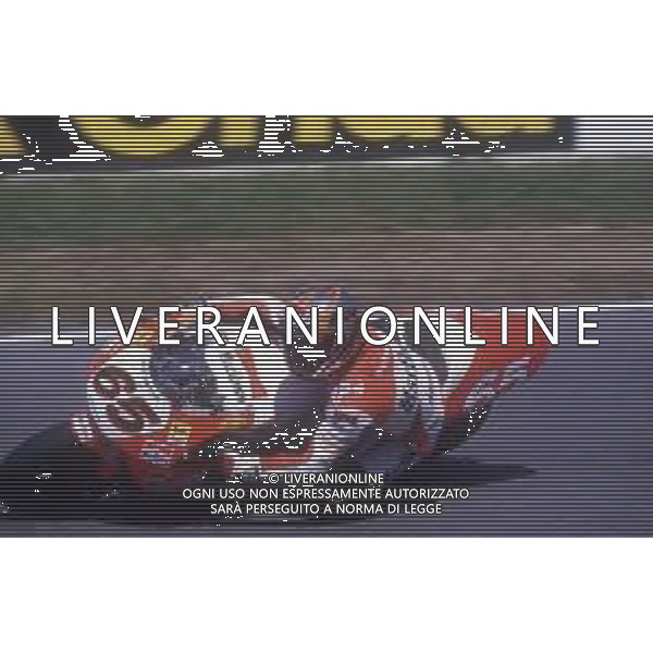RETROSPETTIVA LORIS CAPIROSSI PILOTA MOTO NELLA FOTO LORIS CAPIROSSI NELL\'ANNO 1995 AG CONTROLUCE-AG ALDO LIVERANI SAS 