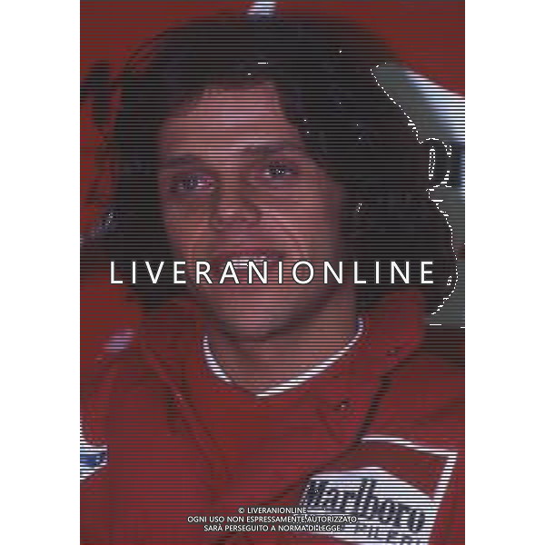 RETROSPETTIVA LORIS CAPIROSSI PILOTA MOTO NELLA FOTO LORIS CAPIROSSI NELL\'ANNO 1995 AG CONTROLUCE-AG ALDO LIVERANI SAS 