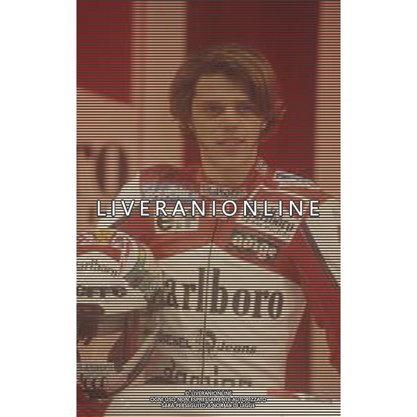 RETROSPETTIVA LORIS CAPIROSSI PILOTA MOTO NELLA FOTO LORIS CAPIROSSI NELL\'ANNO 1995 AG CONTROLUCE-AG ALDO LIVERANI SAS 