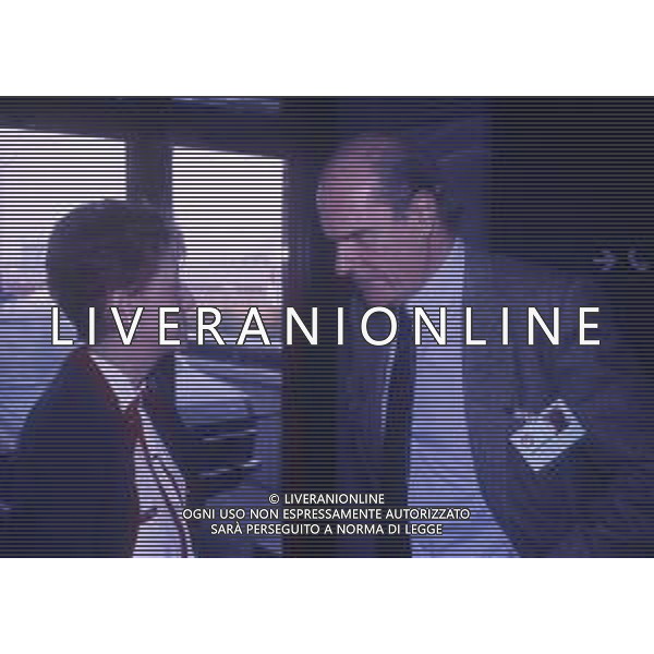 DIAP-RETROSPETTIVA PROFESSORE UMBERTO VERONESI NELLA FOTO UMBERTO VERONESI CON MARISA BELLISARIO A MILANO NELL\'ANNO 1987 AG ALDO LIVERANI SAS