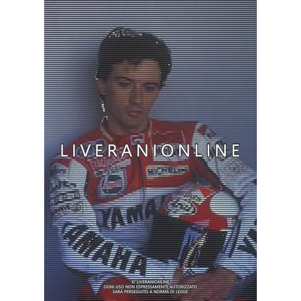 DIAP-RETROSPETTIVA LUCA CADALORA PILOTA MOTO NELLA FOTO LUCA CADALORA NELL\'ANNO 1987 FOTO CONTROLUCE-AG ALDO LIVERANI SAS