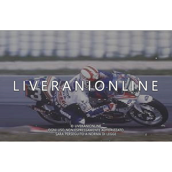DIAP-RETROSPETTIVA LUCA CADALORA PILOTA MOTO NELLA FOTO LUCA CADALORA NELL\'ANNO 1991 AG CONTROLUCE-AG ALDO LIVERANI SAS 
