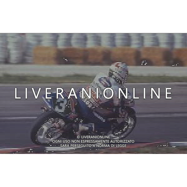 DIAP-RETROSPETTIVA LUCA CADALORA PILOTA MOTO NELLA FOTO LUCA CADALORA NELL\'ANNO 1991 AG CONTROLUCE-AG ALDO LIVERANI SAS 