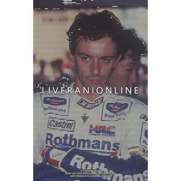 DIAP-RETROSPETTIVA LUCA CADALORA PILOTA MOTO NELLA FOTO LUCA CADALORA NELL\'ANNO 1992 AG CONTROLUCE-AG ALDO LIVERANI SAS  