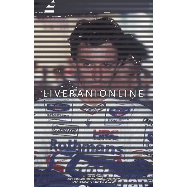 DIAP-RETROSPETTIVA LUCA CADALORA PILOTA MOTO NELLA FOTO LUCA CADALORA NELL\'ANNO 1992 AG CONTROLUCE-AG ALDO LIVERANI SAS  