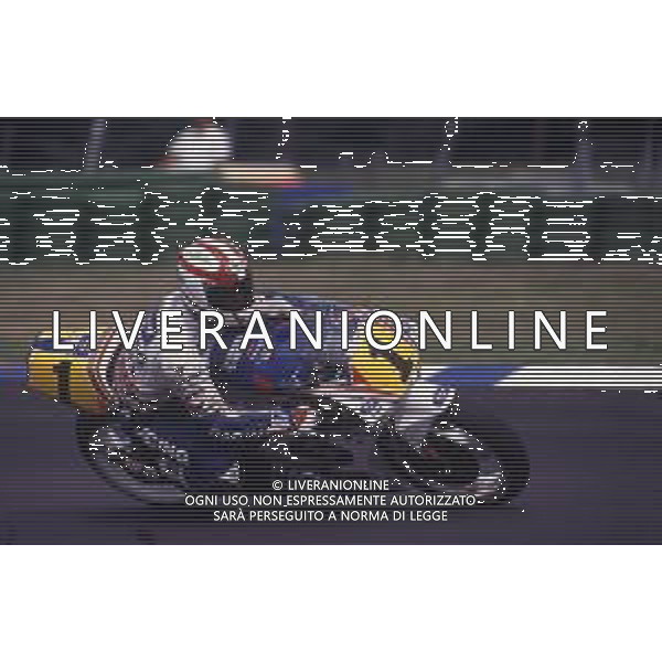 DIAP-RETROSPETTIVA LUCA CADALORA PILOTA MOTO NELLA FOTO LUCA CADALORA NELL\'ANNO 1992 AG CONTROLUCE-AG ALDO LIVERANI SAS  
