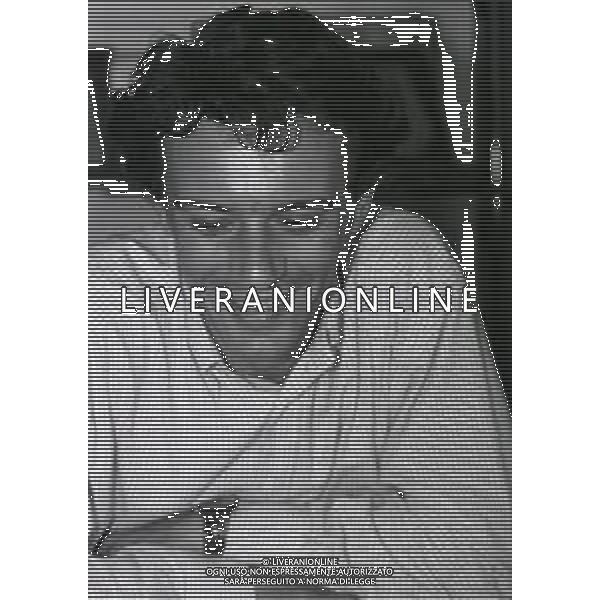 NEG-RETROSPETTIVA LUCA CADALORA PILOTA MOTO NELLA FOTO LUCA CADALORA NELL\'ANNO 1992 OSPITE DELLA REDAZIONE DELLA GAZZETTA DELLO SPORT PER LE TELEFONATE COI LETTORI AG ALDO LIVERANI SAS  