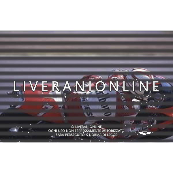 DIAP-RETROSPETTIVA LUCA CADALORA PILOTA MOTO NELLA FOTO LUCA CADALORA NELL\'ANNO 1993 AL MUGELLO AG CONTROLUCE-AG ALDO LIVERANI SAS 