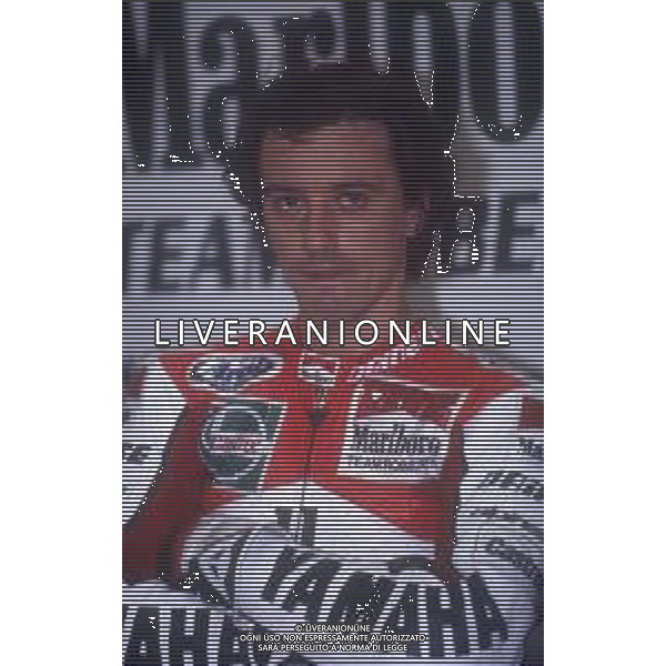 DIAP-RETROSPETTIVA LUCA CADALORA PILOTA MOTO NELLA FOTO LUCA CADALORA NELL\'ANNO 1995 AG CONTROLUCE-AG ALDO LIVERANI SAS 