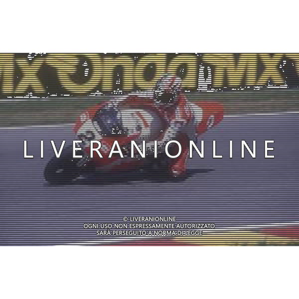 DIAP-RETROSPETTIVA LUCA CADALORA PILOTA MOTO NELLA FOTO LUCA CADALORA NELL\'ANNO 1995 AG CONTROLUCE-AG ALDO LIVERANI SAS 