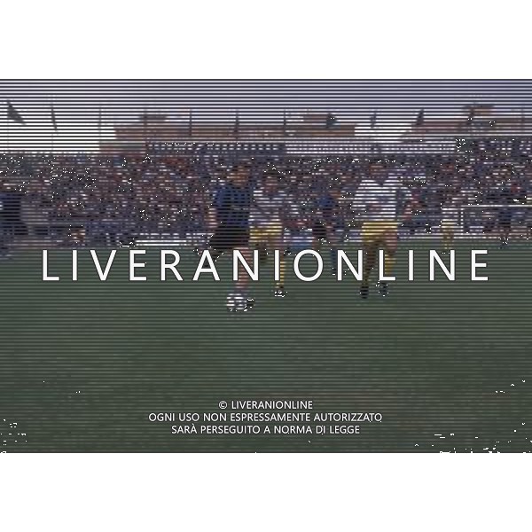 DIAP-RETROSPETTIVA STEFANO CUOGHI CALCIATORE NELLA FOTO STEFANO CUOGHI CON LA MAGLIA DEL PISA NELL\'ANNO 1986-1987 AG ALDO LIVERANI SAS 