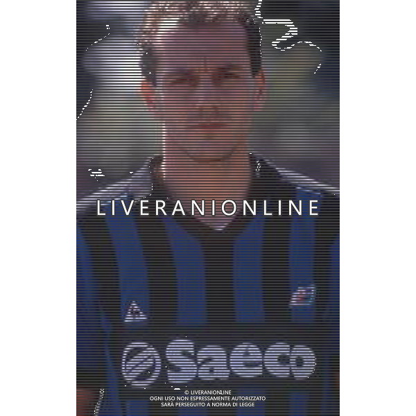 DIAP-RETROSPETTIVA STEFANO CUOGHI CALCIATORE NELLA FOTO STEFANO CUOGHI CON LA MAGLIA DEL PISA NELL\'ANNO 1987-1988 AG ALDO LIVERANI SAS 